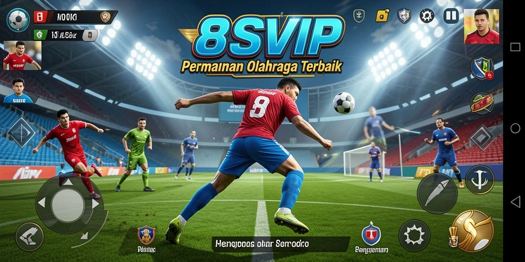 Tangkapan layar utama 8SVIP menampilkan gameplay olahraga yang seru.