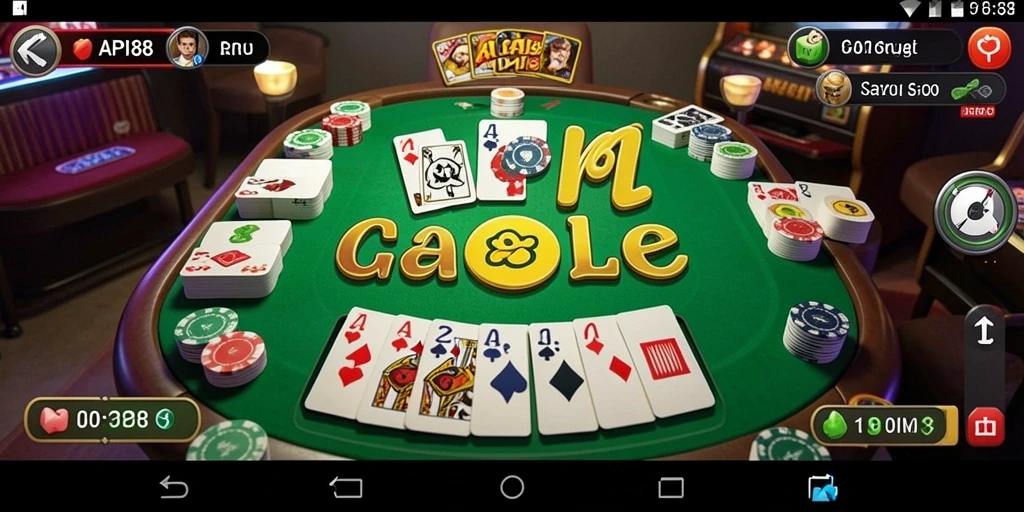 Screenshot menampilkan gameplay seru Gaple di API88.