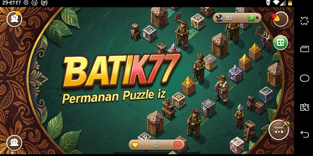 Screenshot gameplay BATIK77 yang menunjukkan tantangan puzzle yang menarik.