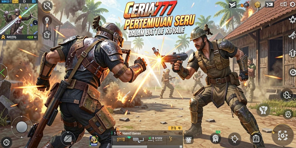 Tampilan gameplay seru di arena pertempuran CERIA777.