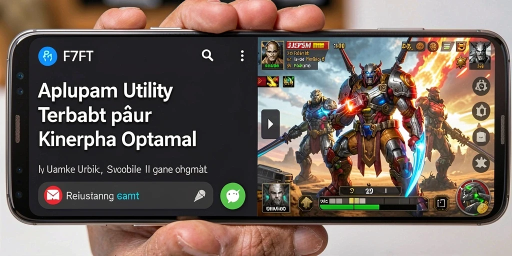 Tampilan antarmuka utama F7F7 menampilkan fitur-fitur Utility.