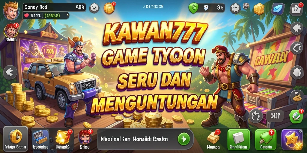 Tampilan gameplay KAWAN777 yang menarik dengan berbagai pilihan bisnis.