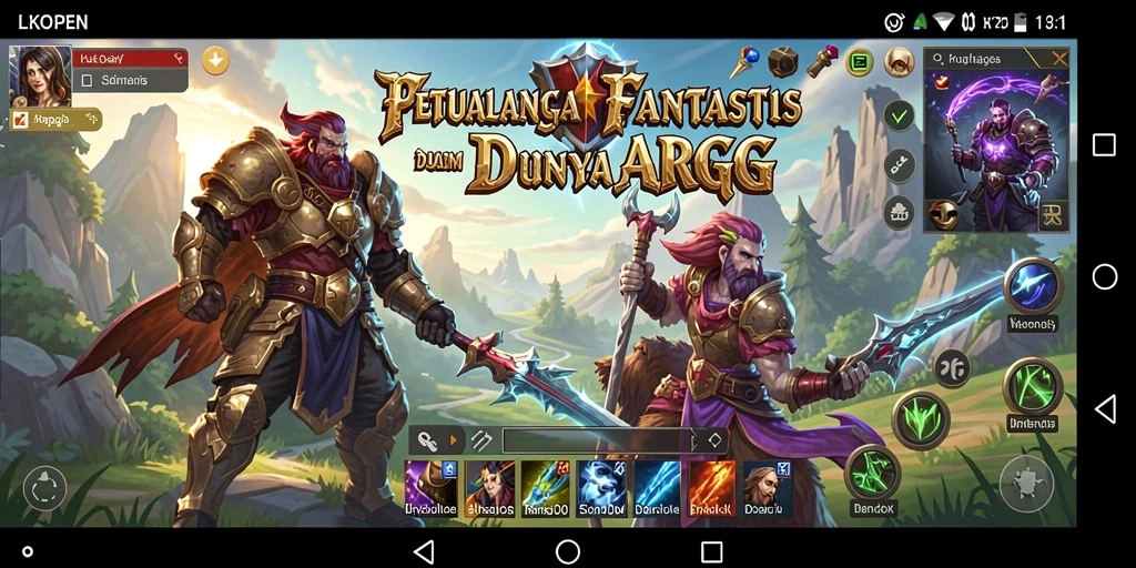 Menampilkan aksi seru dalam pertarungan ARPG di LKOPEN.