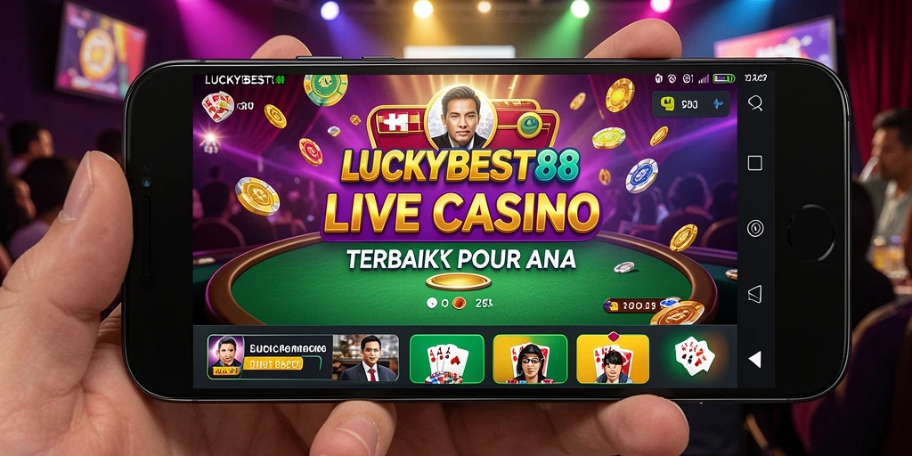 Tampilan gameplay Live Casino yang seru dan interaktif di LUCKYBEST88.