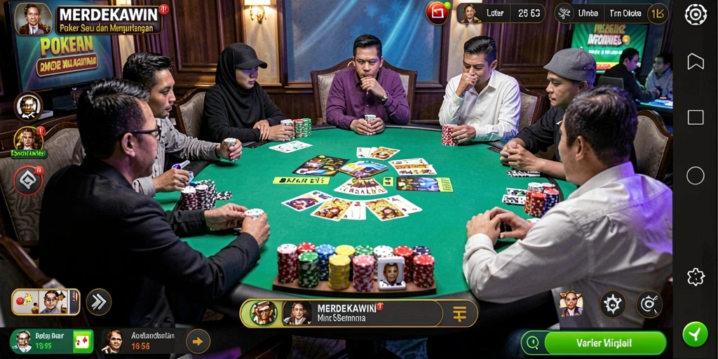 Tampilan gameplay seru di aplikasi MERDEKAWIN.