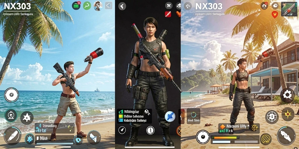 Tampilan utama NX303 yang menarik dan fungsional.