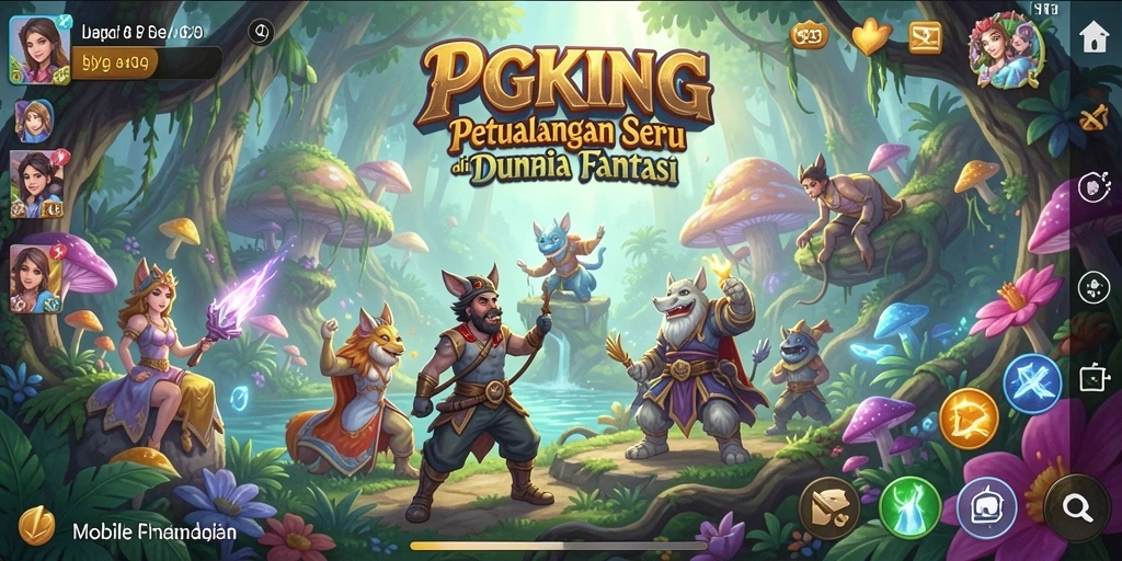 Screenshot PGKING menampilkan aksi seru dalam petualangan fantastis.