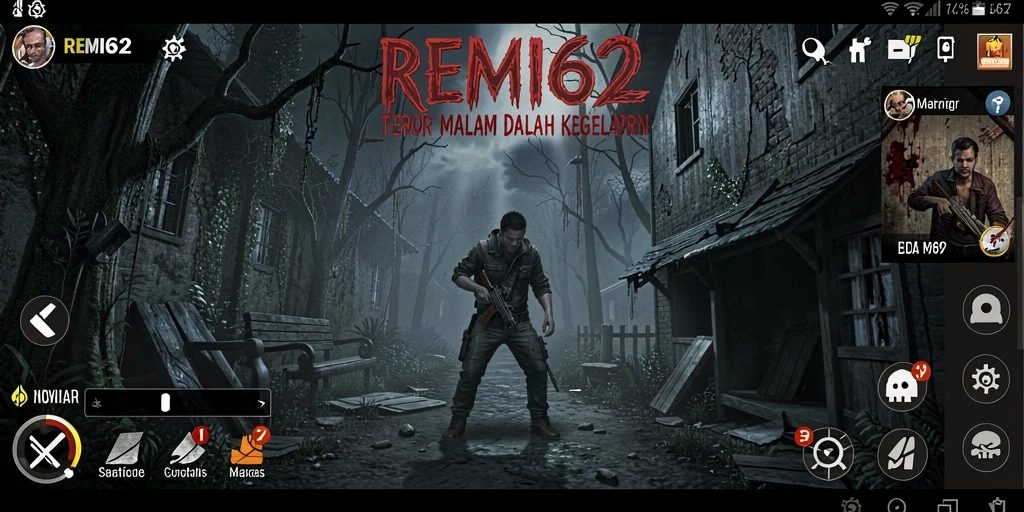 Tampilan gameplay menyeramkan yang menggugah adrenalin.