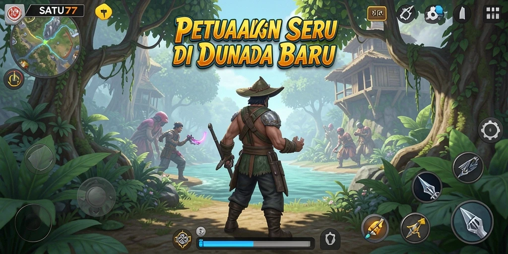 Tampilan aksi seru dalam <strong>SATU77</strong>, siap menjelajahi dunia baru.