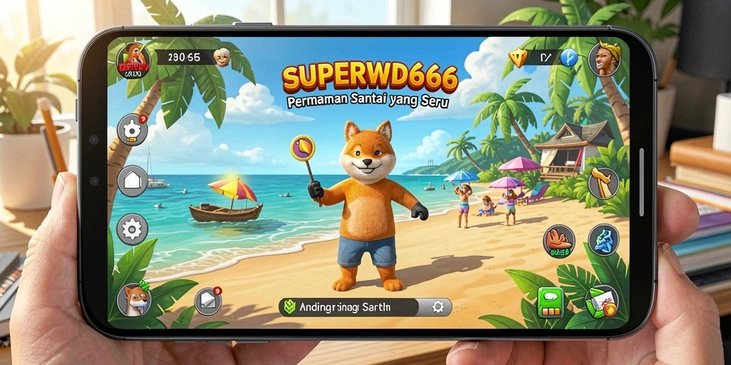 Tampilan menarik dari gameplay <strong>SUPERWD666</strong> yang penuh warna dan seru.