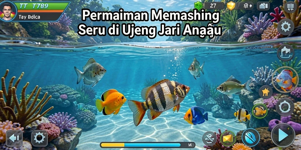 Screenshot gameplay TT789 yang menunjukkan suasana memancing yang seru.