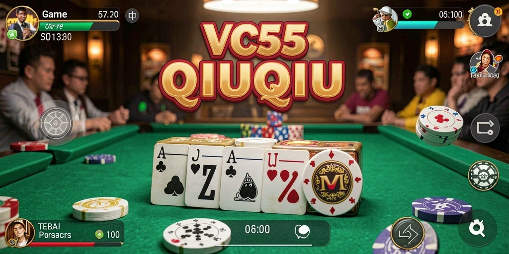 Tangkapan layar gameplay QiuQiu VC55 yang menarik.