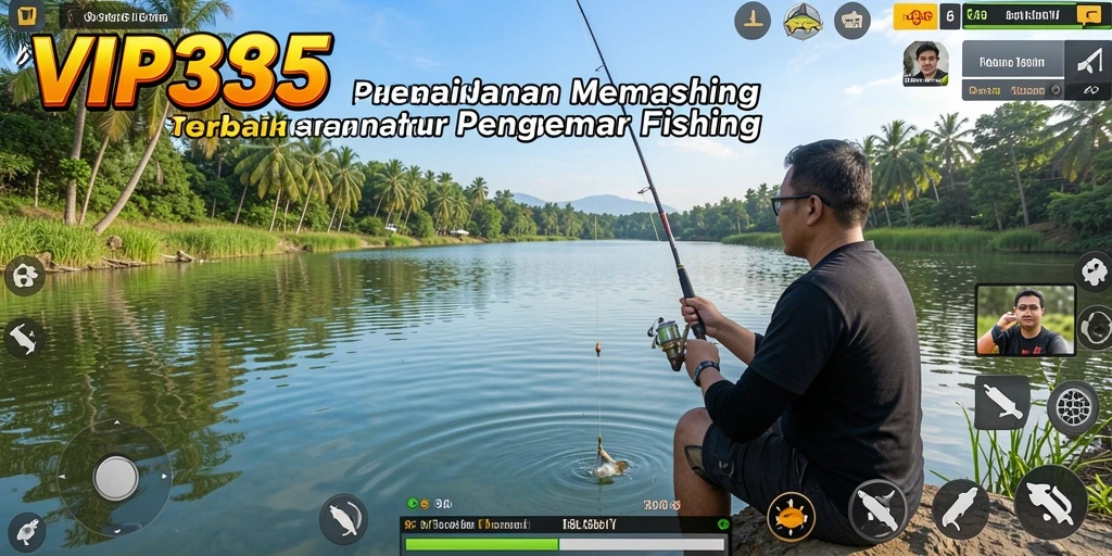Tampilan gameplay VIP333 yang menampilkan aksi memancing seru.