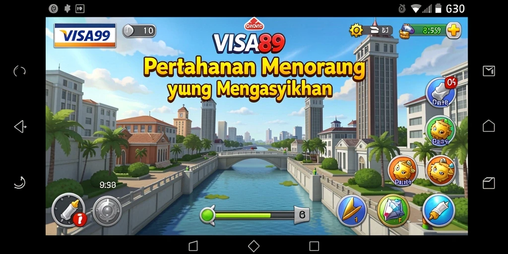 Screenshot gameplay Tower Defense yang menegangkan dan penuh strategi.